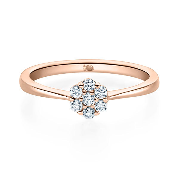 Antragsring aus 750er Gold mit Brillanten