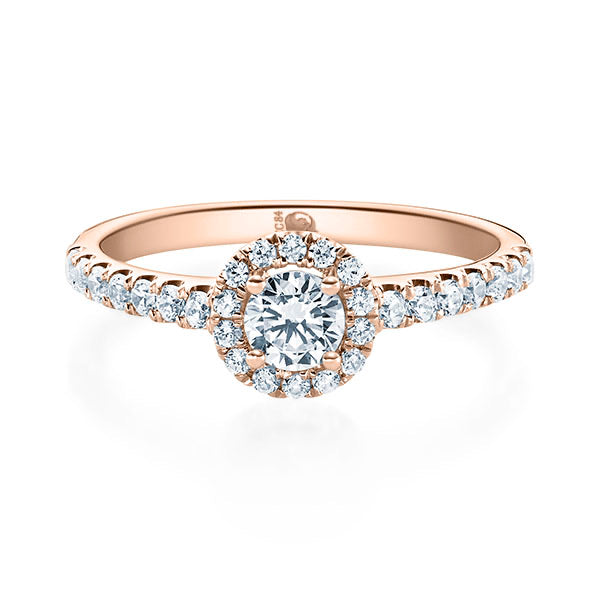 Antragsring aus Gold mit Brillanten