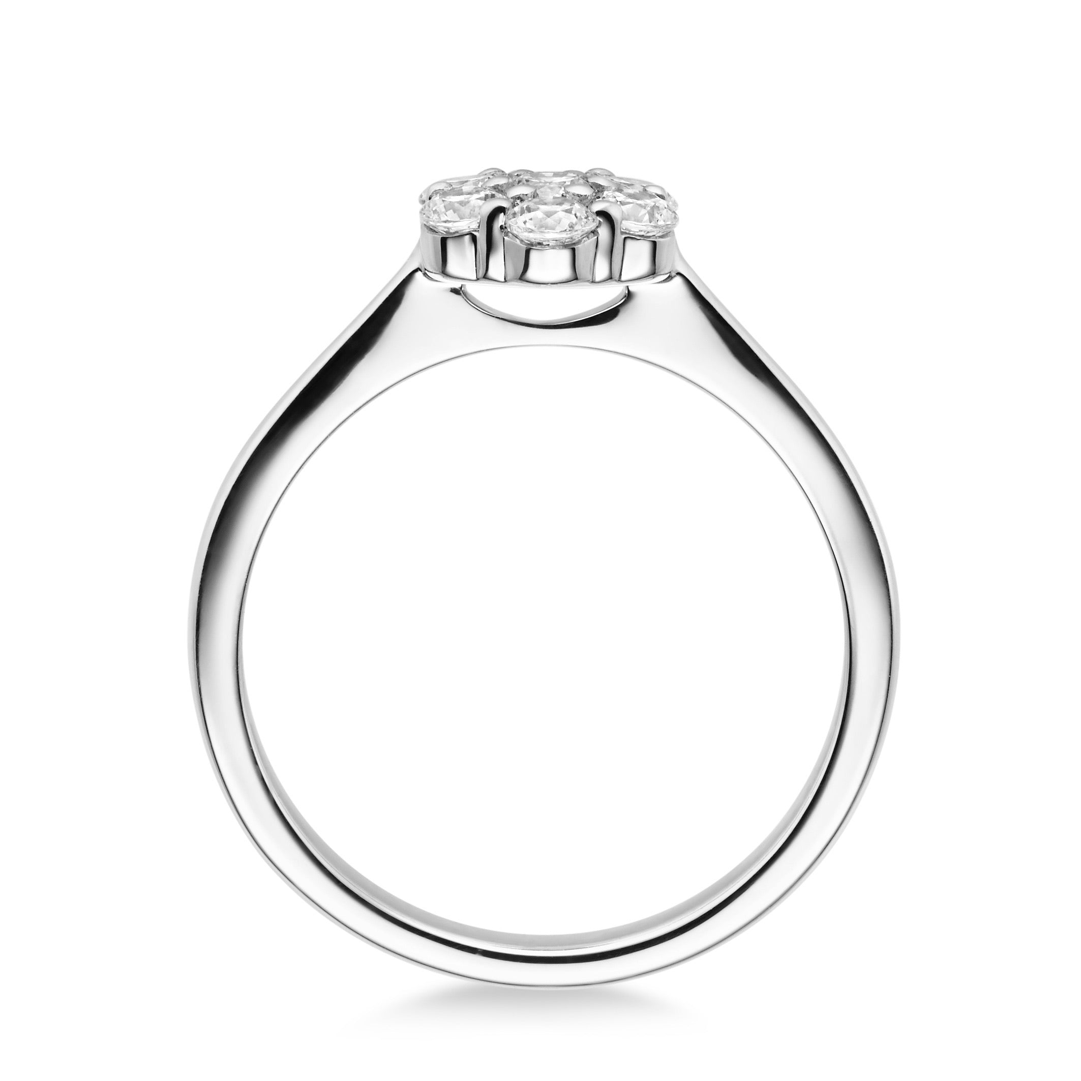Antragsring aus 750er Gold mit Brillanten