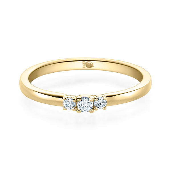Vorsteckring aus Gold mit Brillanten 0,12ct